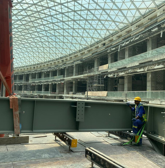 Heavy Structural Steel Erection in Dubai